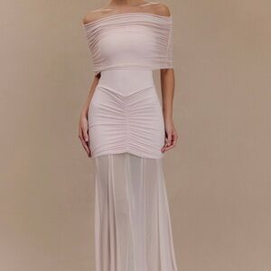 Meshki Strapless Blush Dress